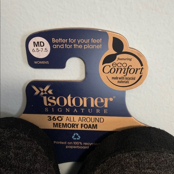Isotoner SIGNATURE 360 ALL AROUND MEMORY FOAM  WOMEN'S Slippers Med. 6.5-7.5. - Picture 2 of 7